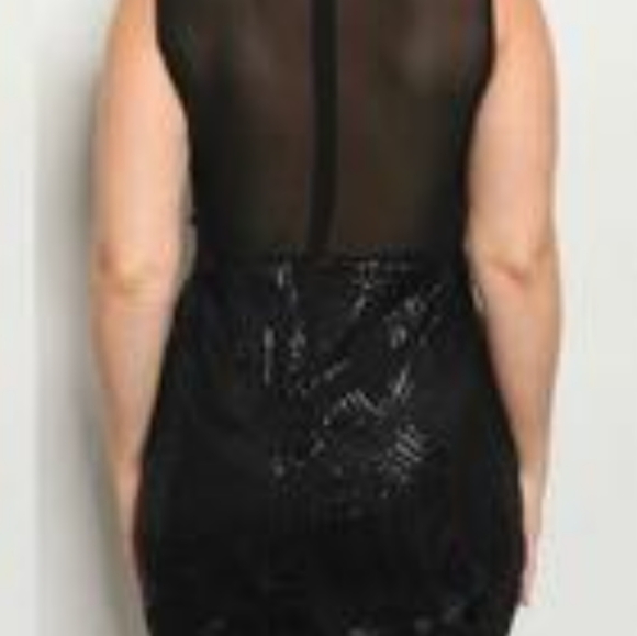 Mustard Seed, black dress short, It has sequins style, NEW - Picture 12 of 14